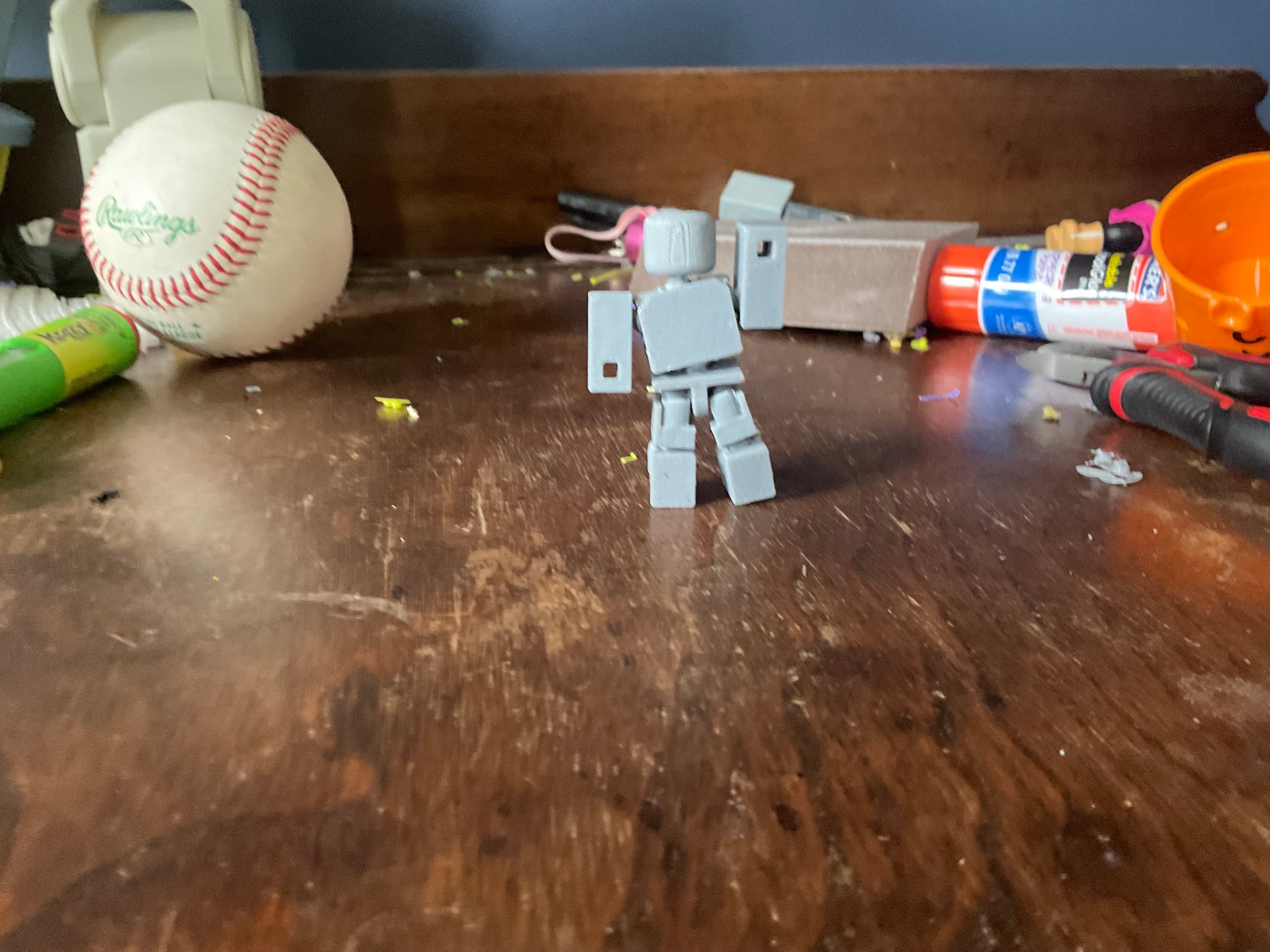 fully articulated Robloxian figure