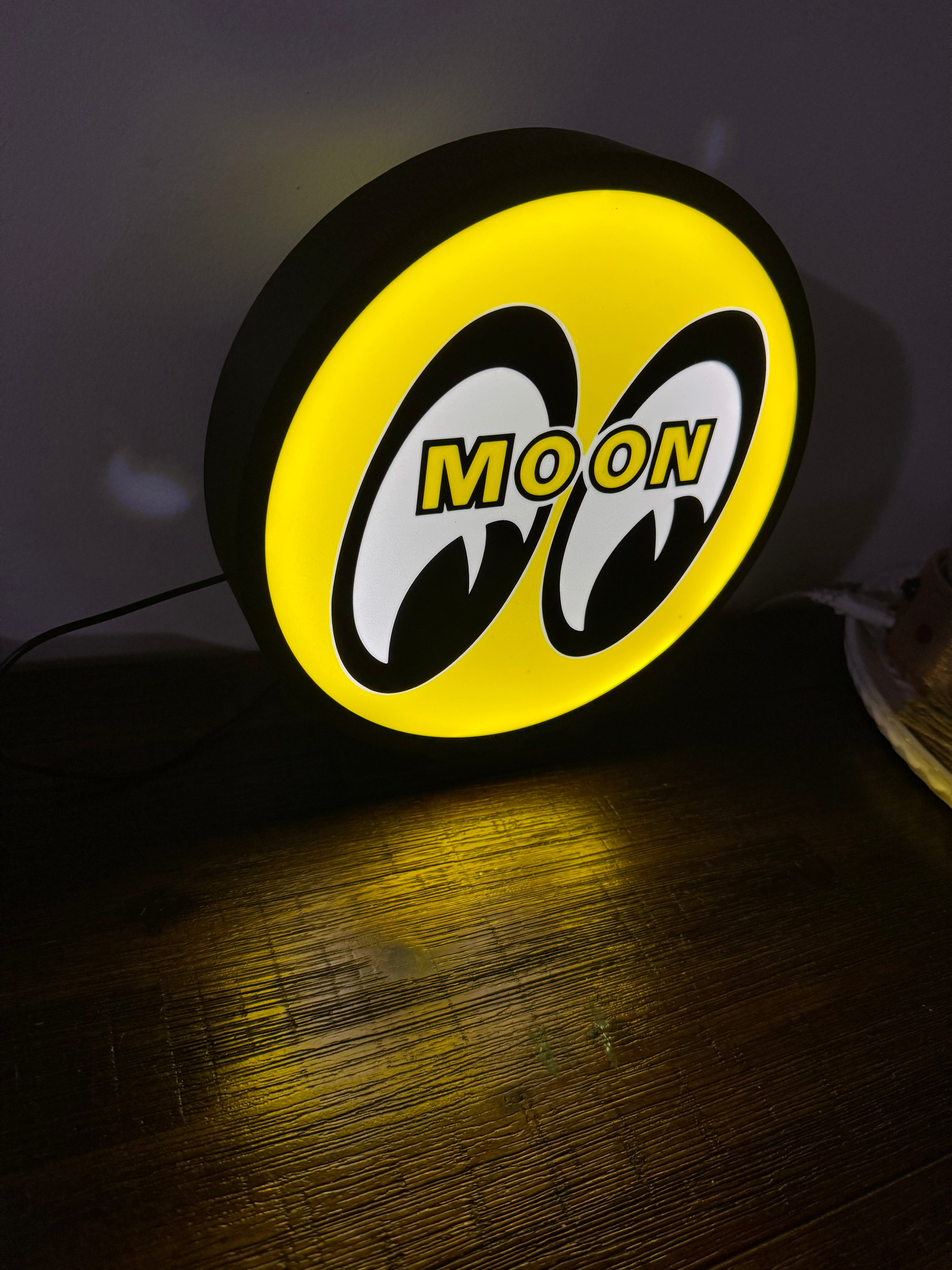 MoonEyes Logo Light Box w/ Stand