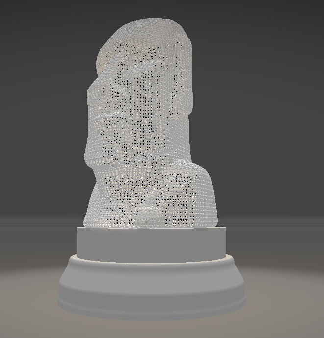 MOAI lamp statue easter island // LED kit