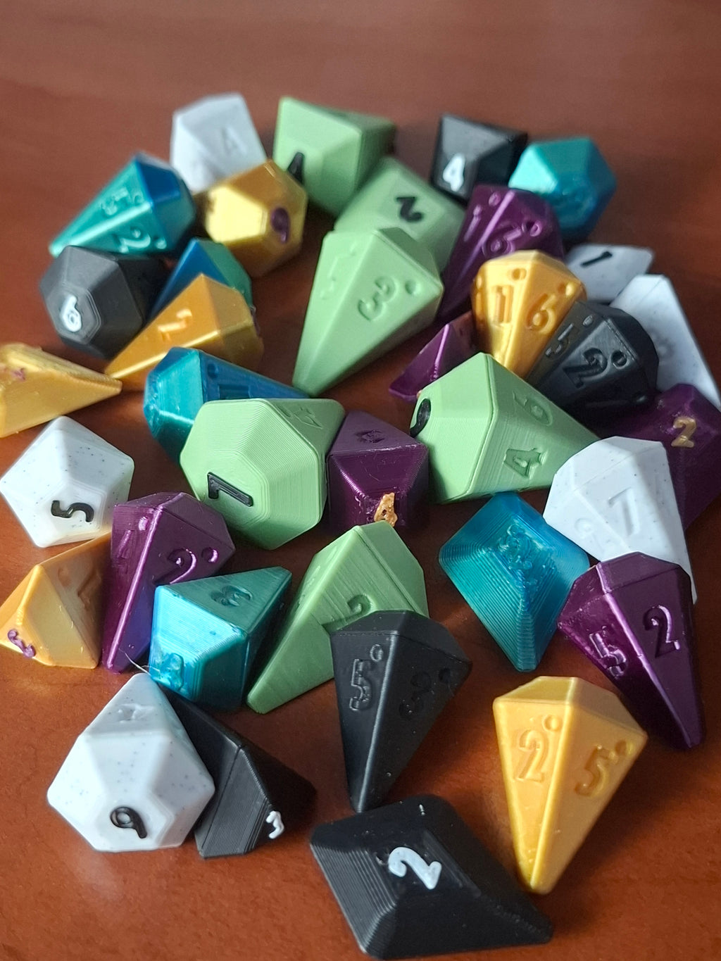 crystal dice set