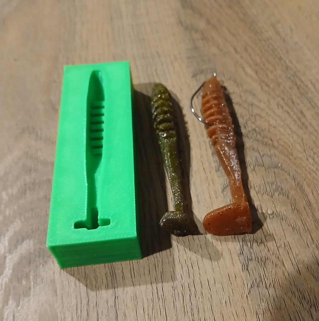 2.8 inch soft plastic swim bait mold