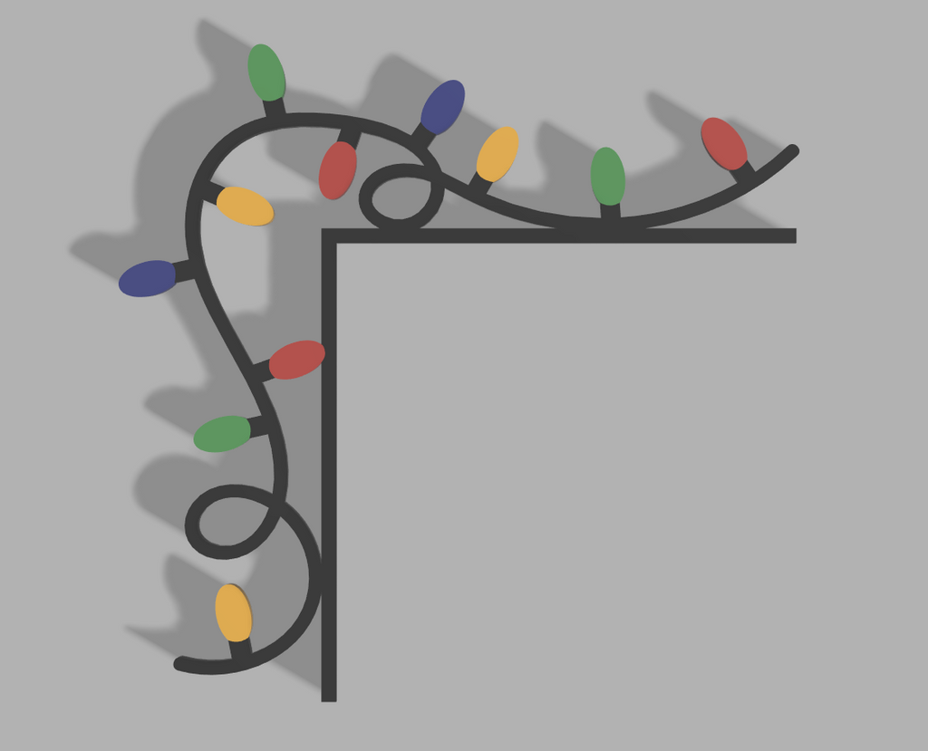 Christmas Light Door Corner