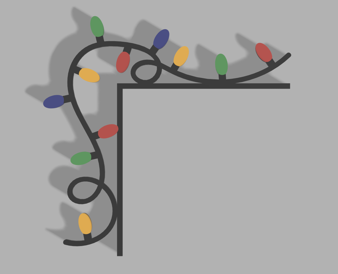 Christmas Light Door Corner