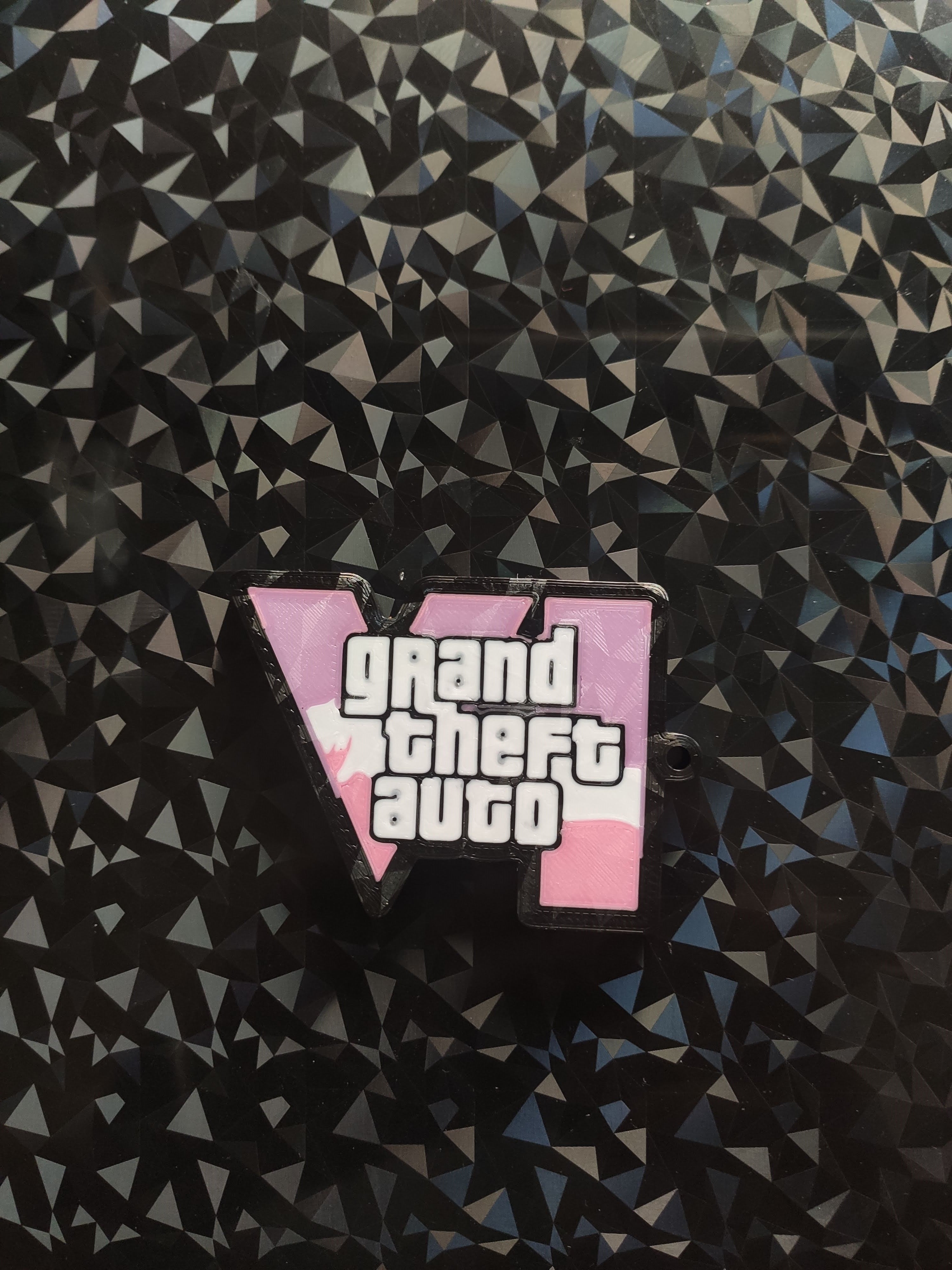 KEYCHAIN LOGO GRAND THEFT AUTO VI