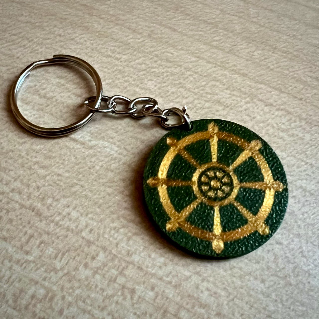 The Dharma Wheel key chain.