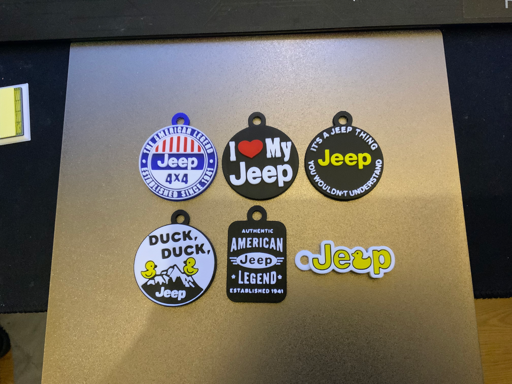 jeep set 2 keychain/charm (free commercial)