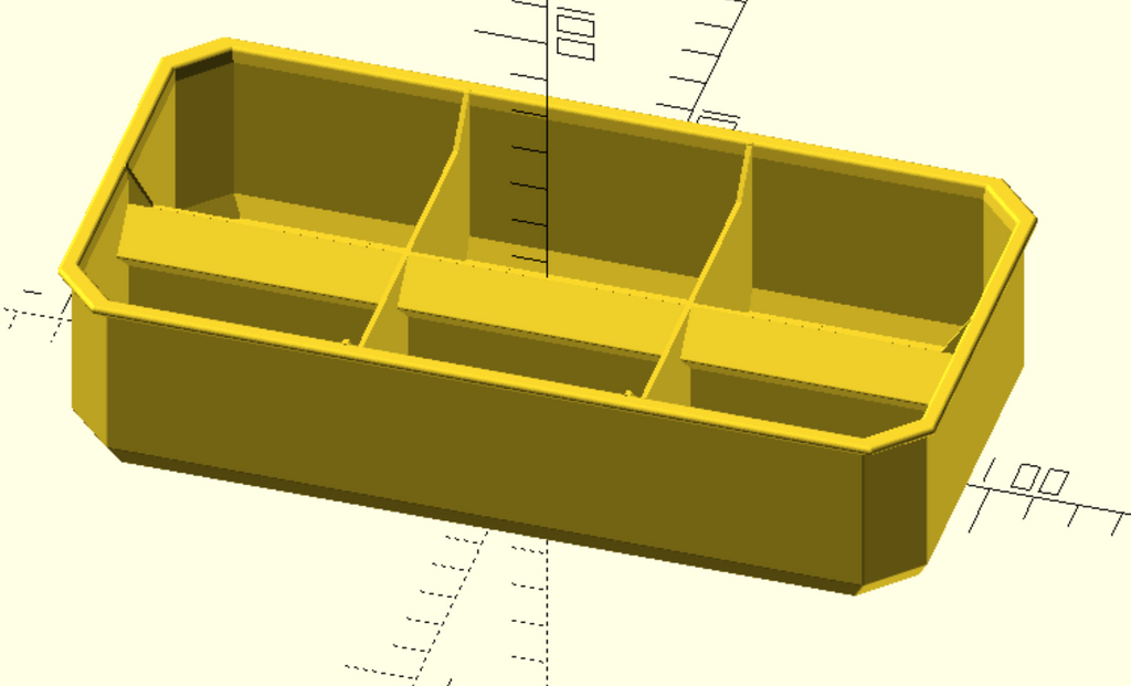 3x2 ice cube tray - Packout low profile organizer
