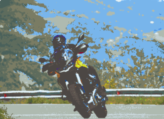 Litofania Moto Guzzi Stelvio V100 in Piega