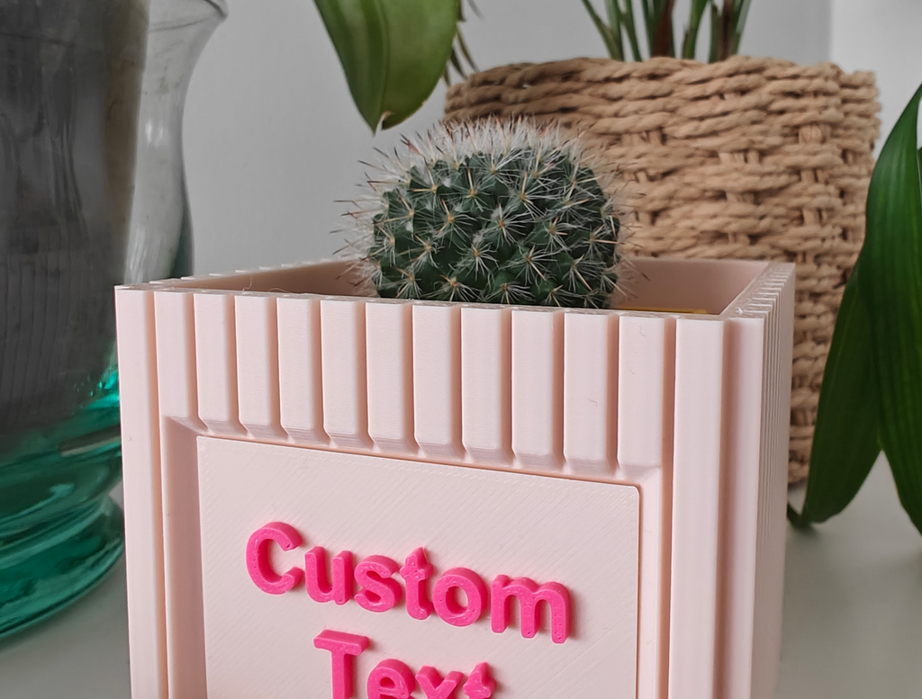 Planter Pot with space for custom text