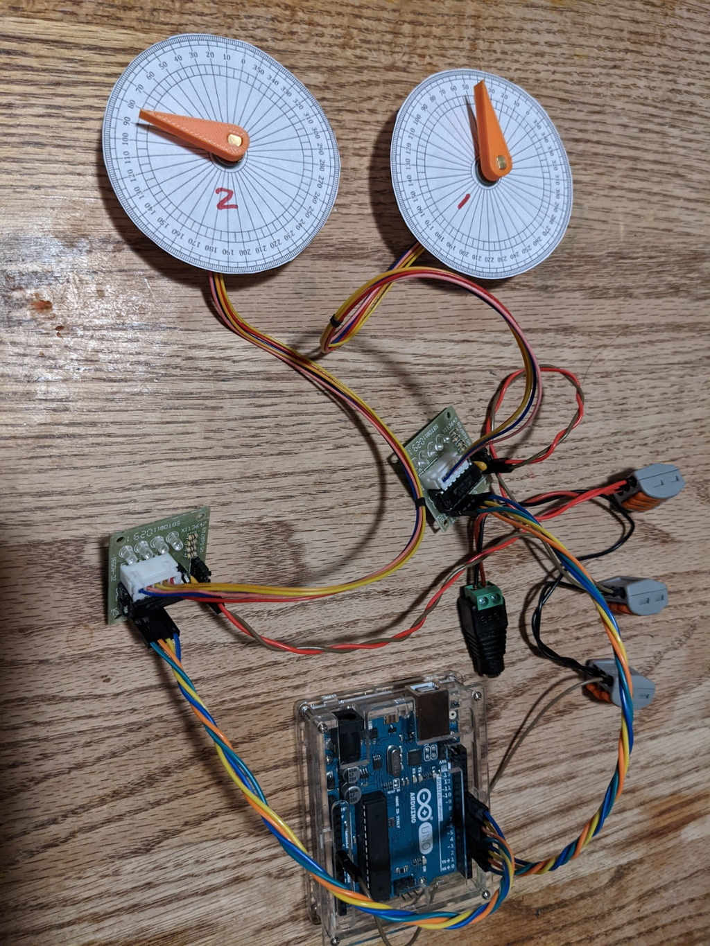 28BYJ-48 Stepper Motor Angle Indicator