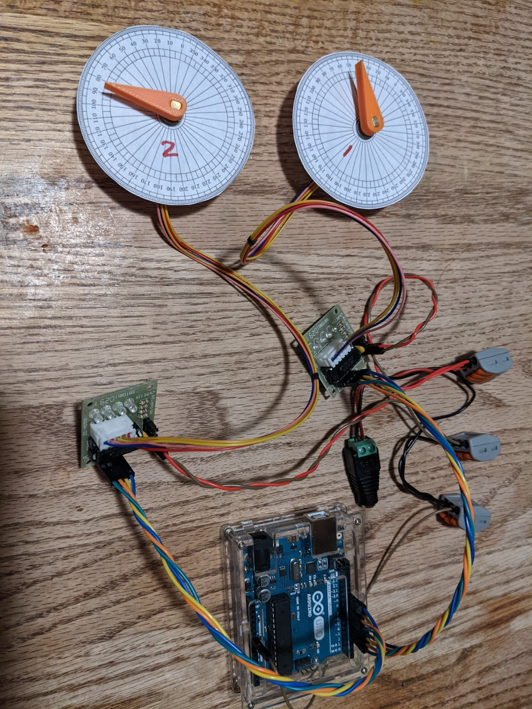28BYJ-48 Stepper Motor Angle Indicator