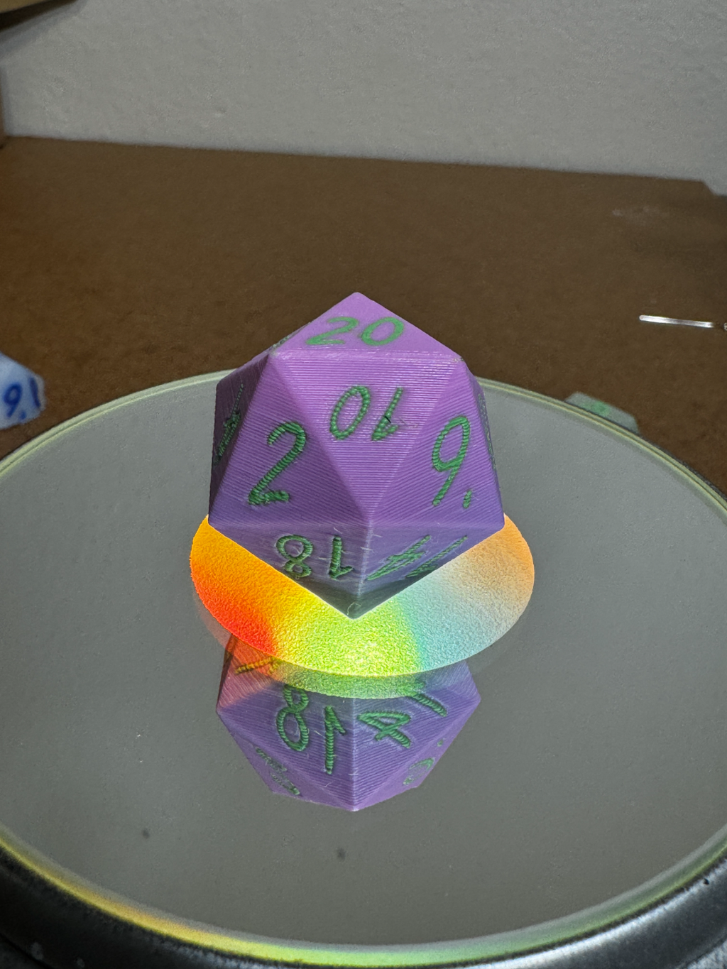 D20 Dice Numerically Balanced Easy Color