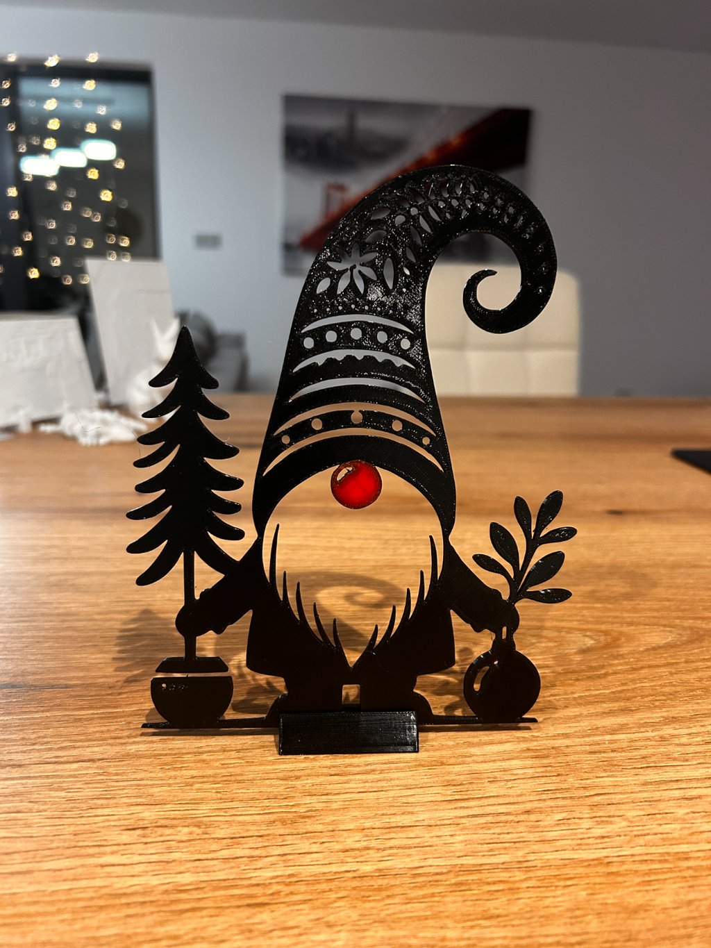 Christmas elf with stand