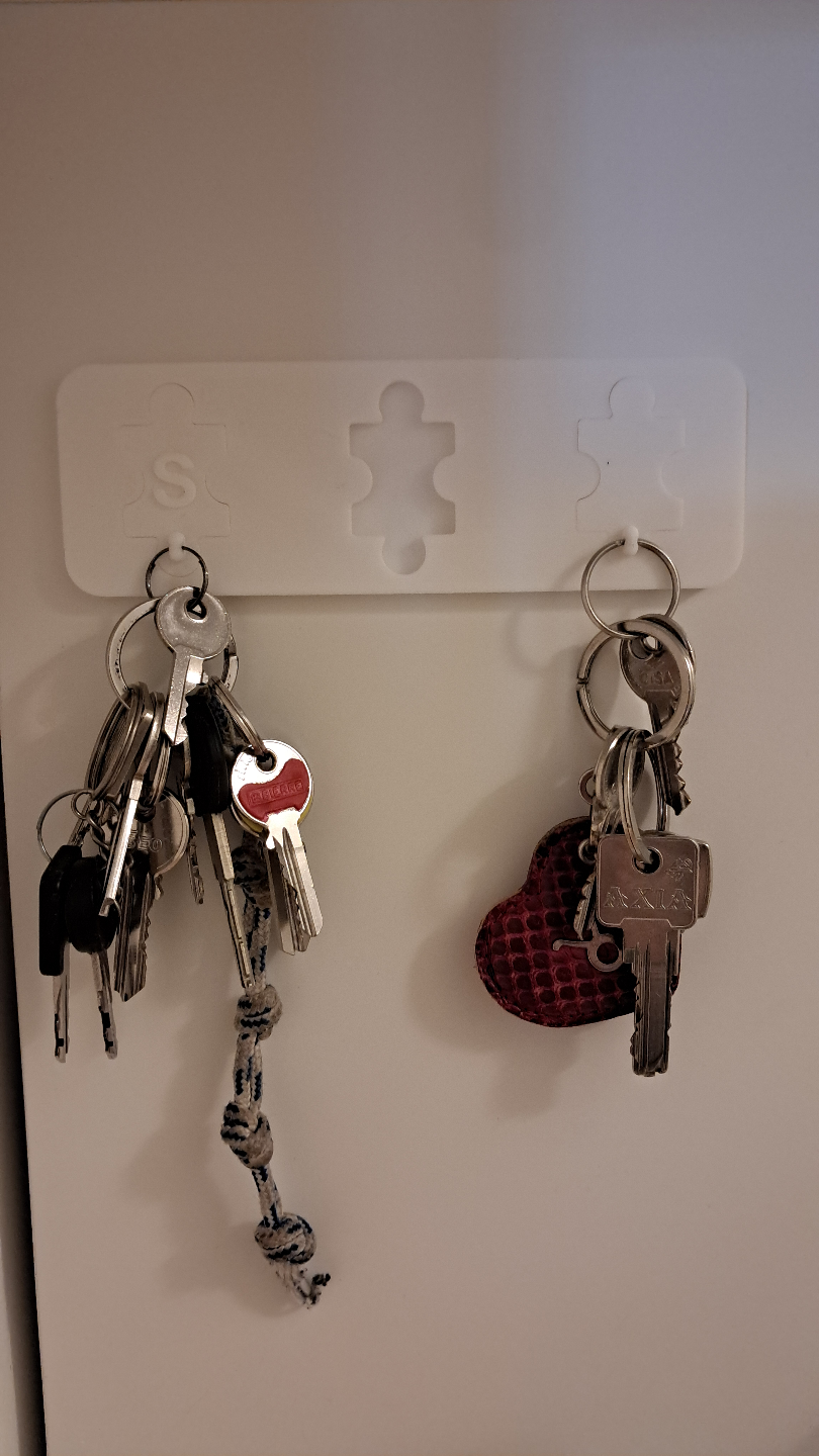Puzzle Piece Keychain Holder
