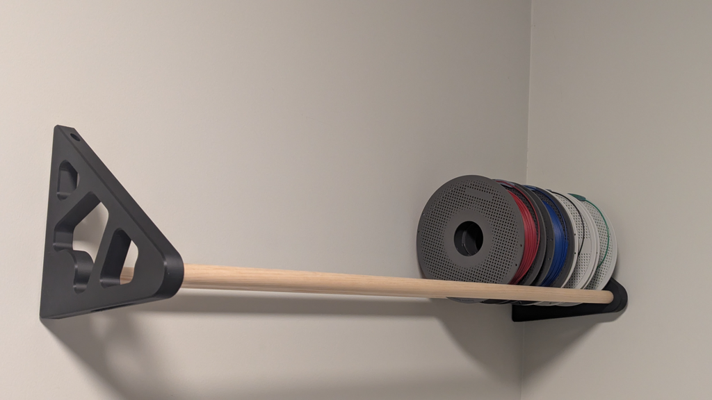 Filament Rack with Wooden Dowels