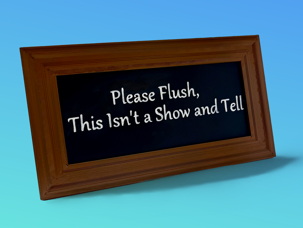 Please Flush Novelty Sign