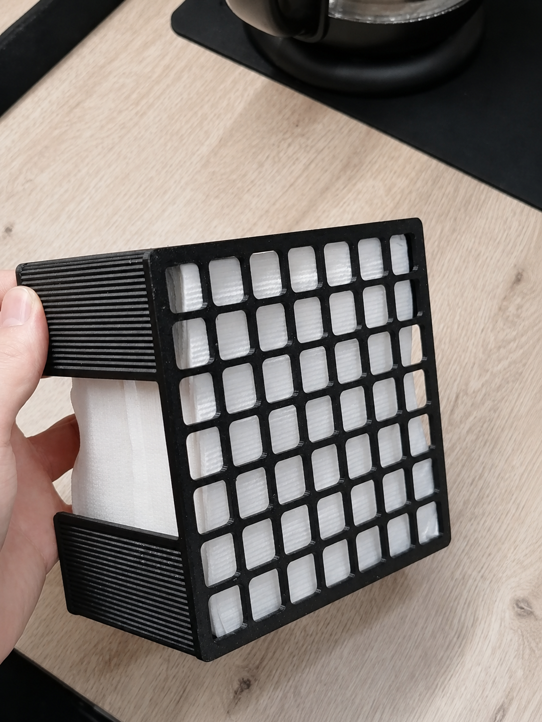 Minimalist Fluted Napkin Holder - No Supports