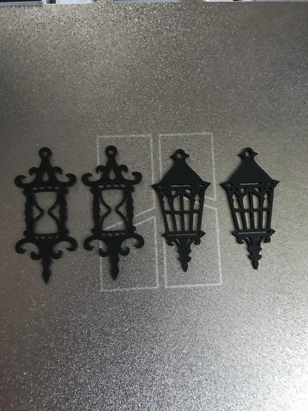Goth Hourglass and Lantern Earrings COMMERCIAL USE