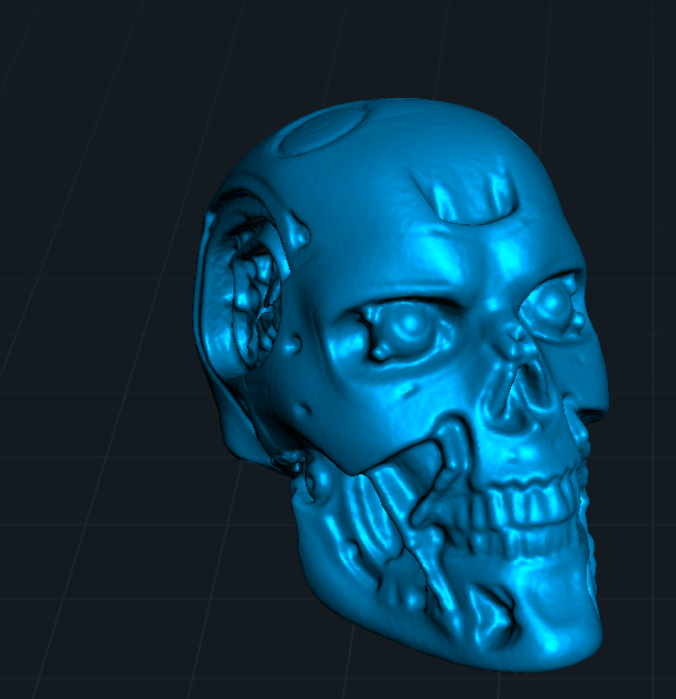 Terminator T-800 Skull (Use Supports to print!)