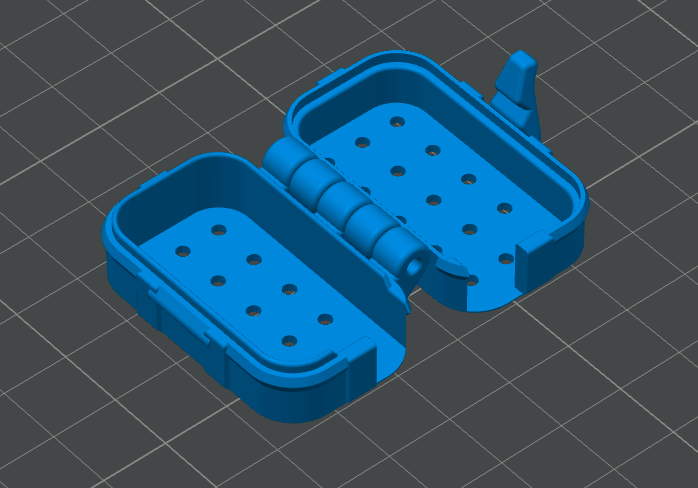 Print in Place Travel Case for Toothbrushes