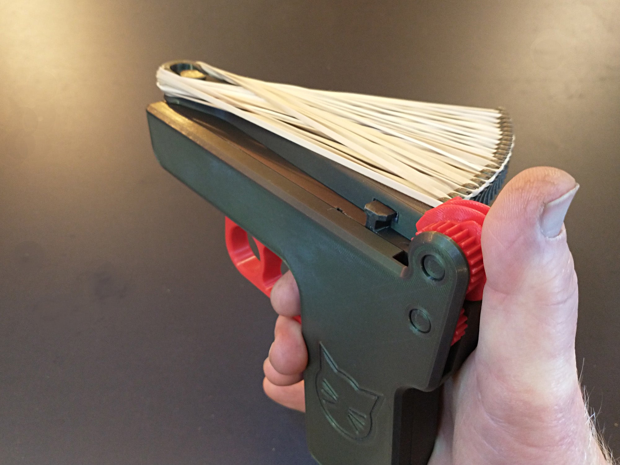 Rubber Band Shooter with 21 Slot Magazine