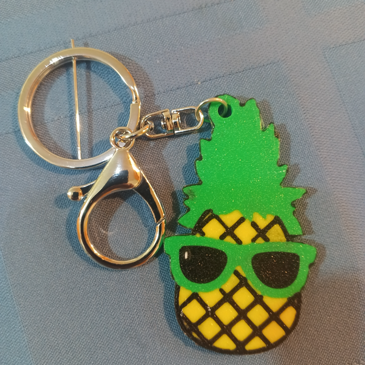 Pineapple Keychain and Necklace