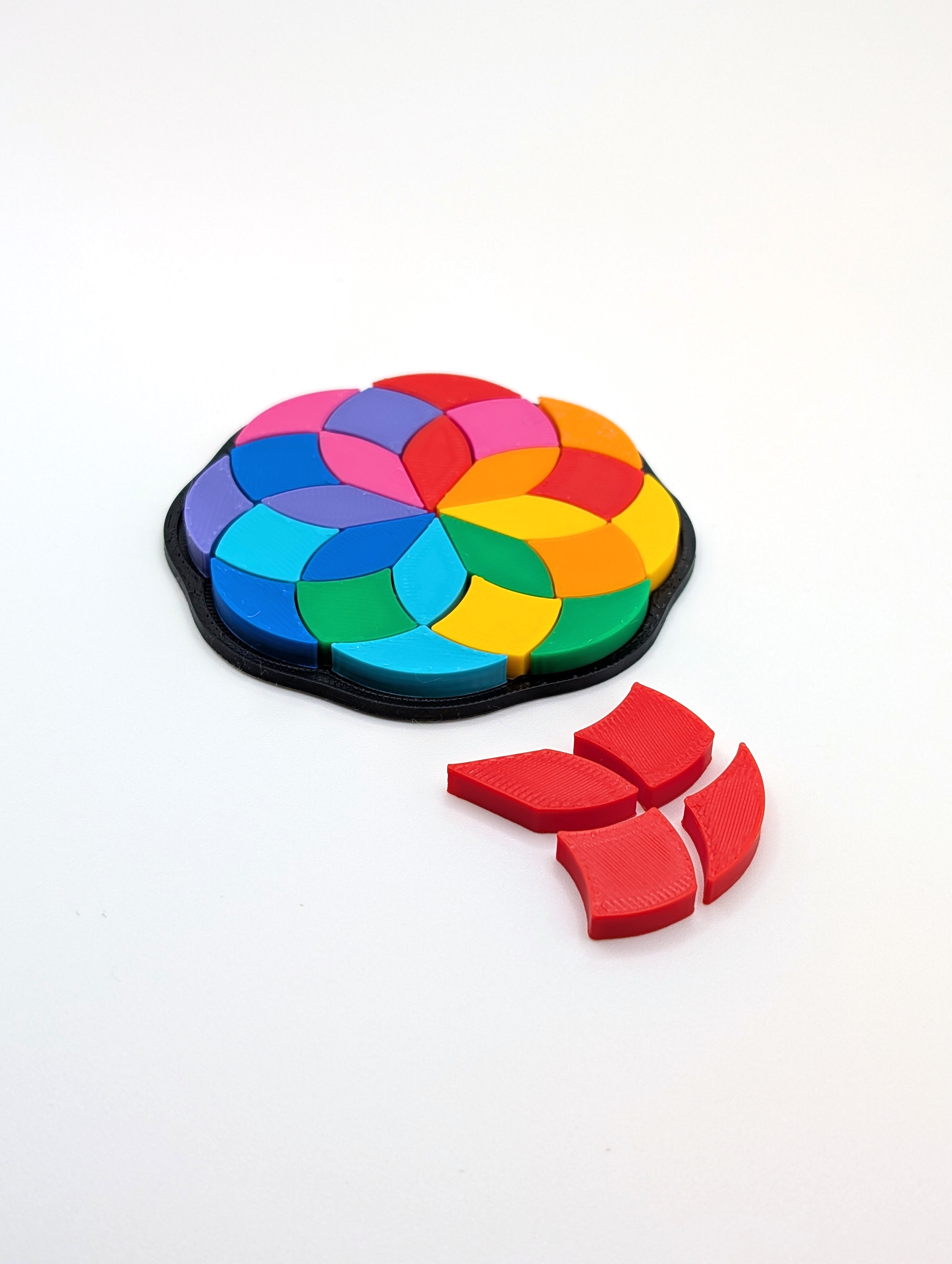 Circle Mosaic Rainbow Puzzle
