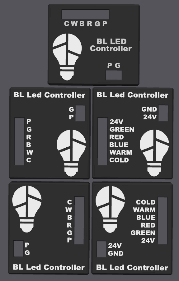 BL Led Controller Case Different Orientations