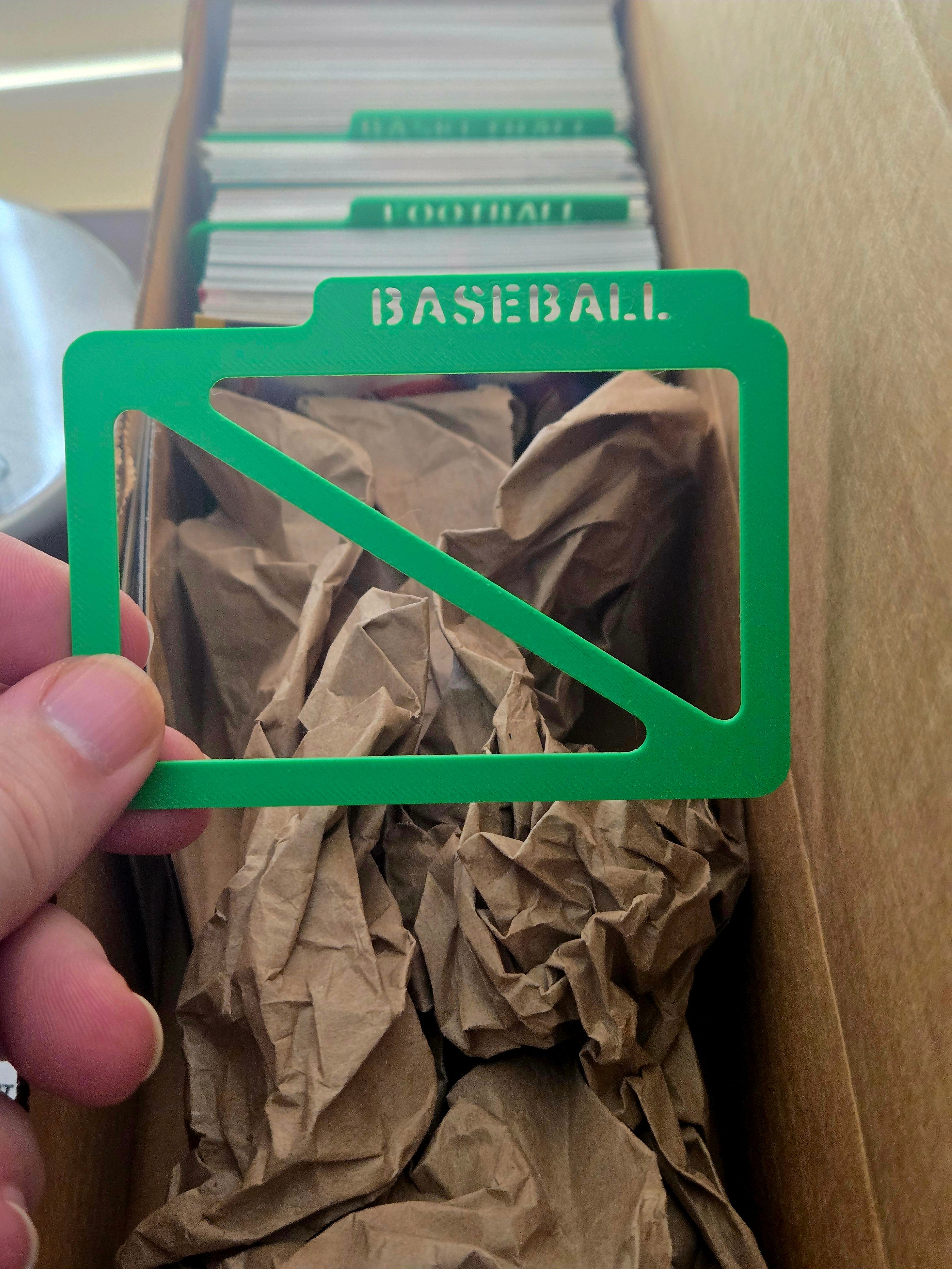 Card Collector Divider - Horizonal boxes