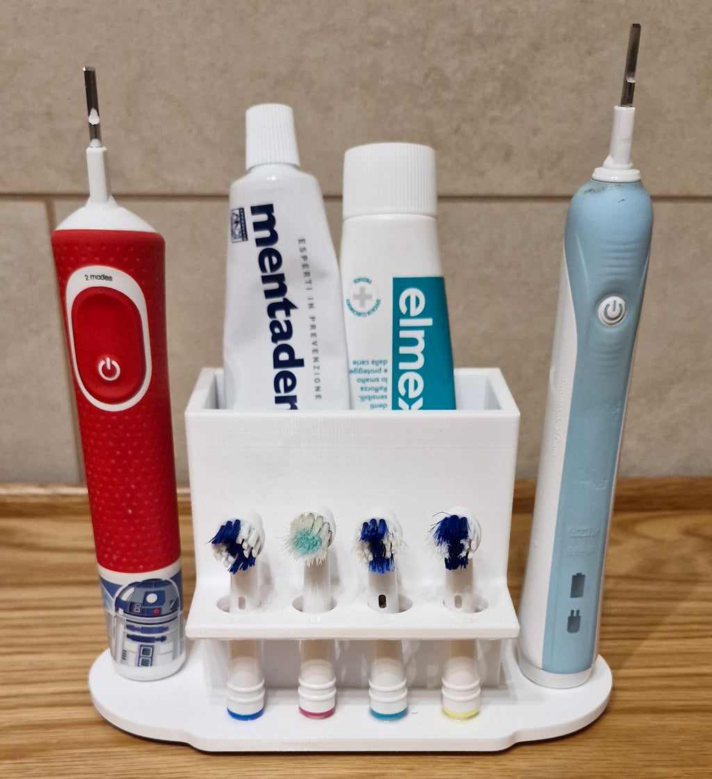 Porta spazzolini elettrici e dentifricio