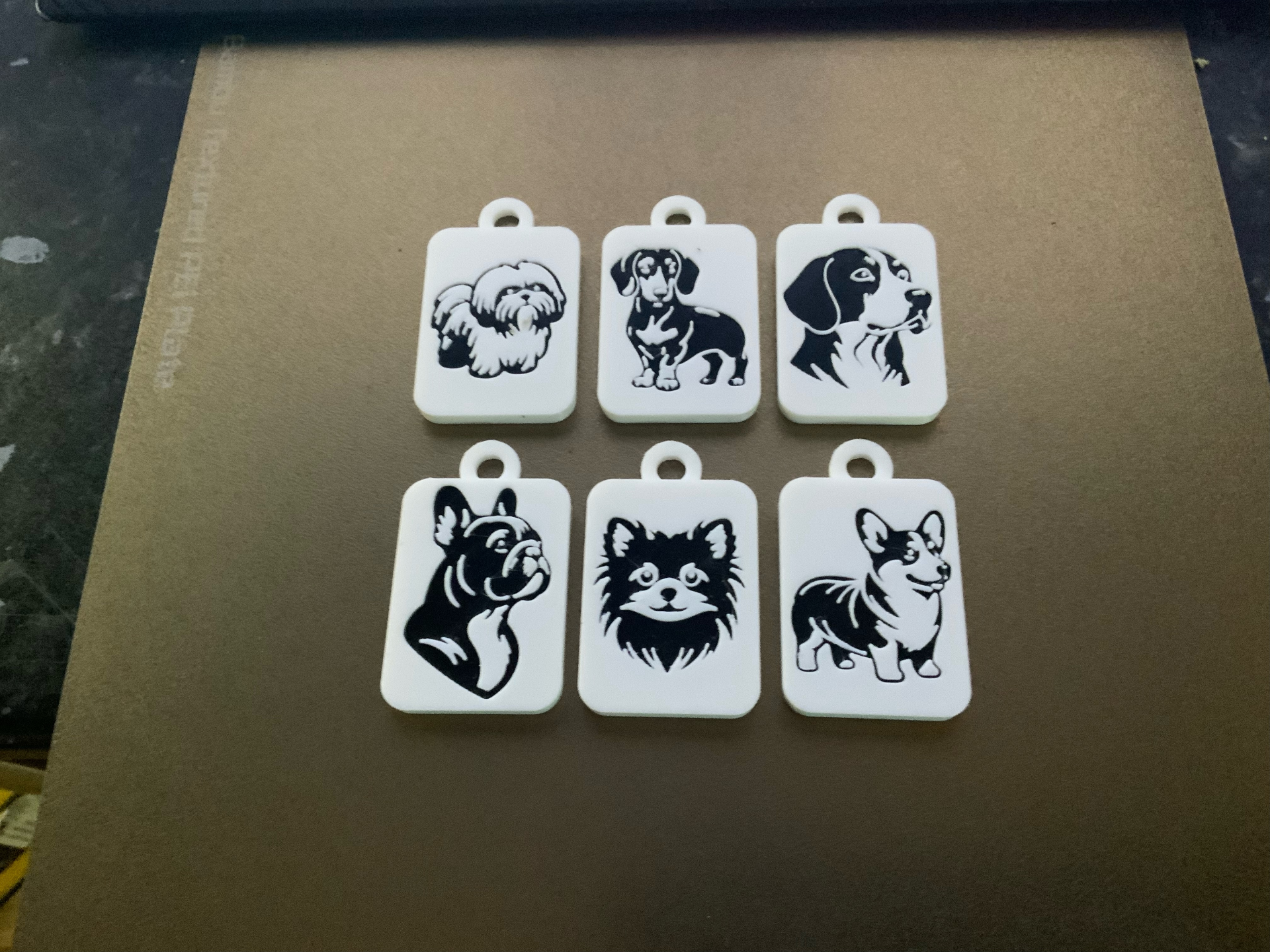 dogs set 2 keychains/charms(free commercial)