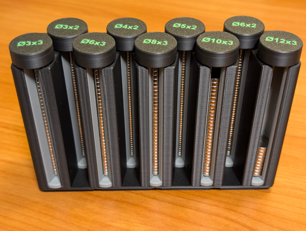 Gridfinity Magnet Tube Holder (for Magnet Tubes)