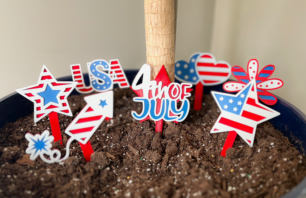4th of July Garden Stakes
