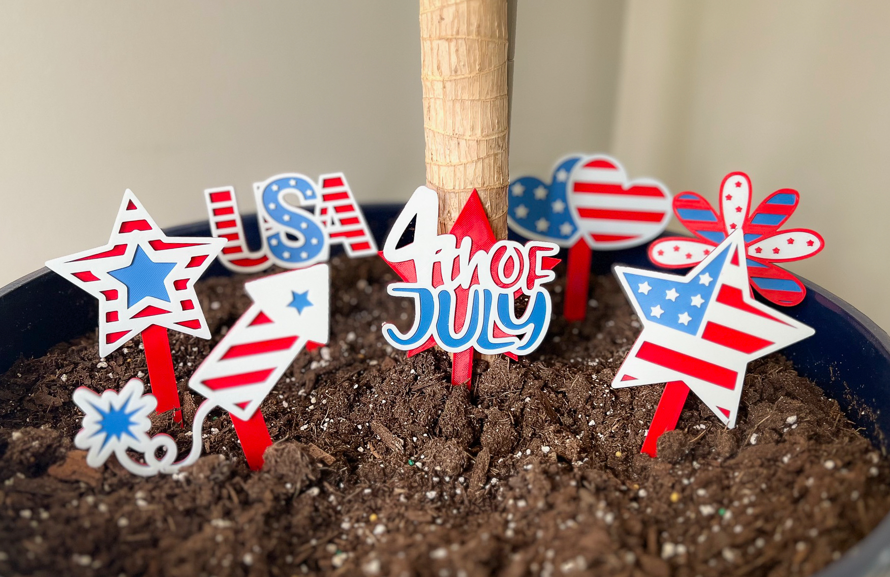 4th of July Garden Stakes