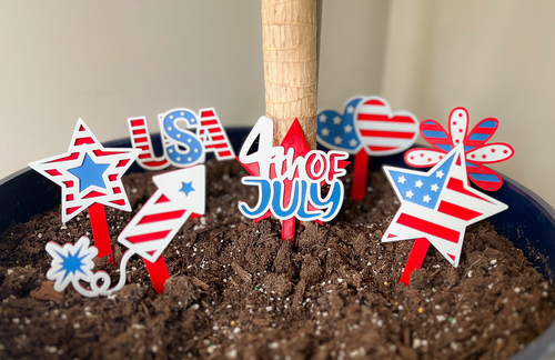 4th of July Garden Stakes