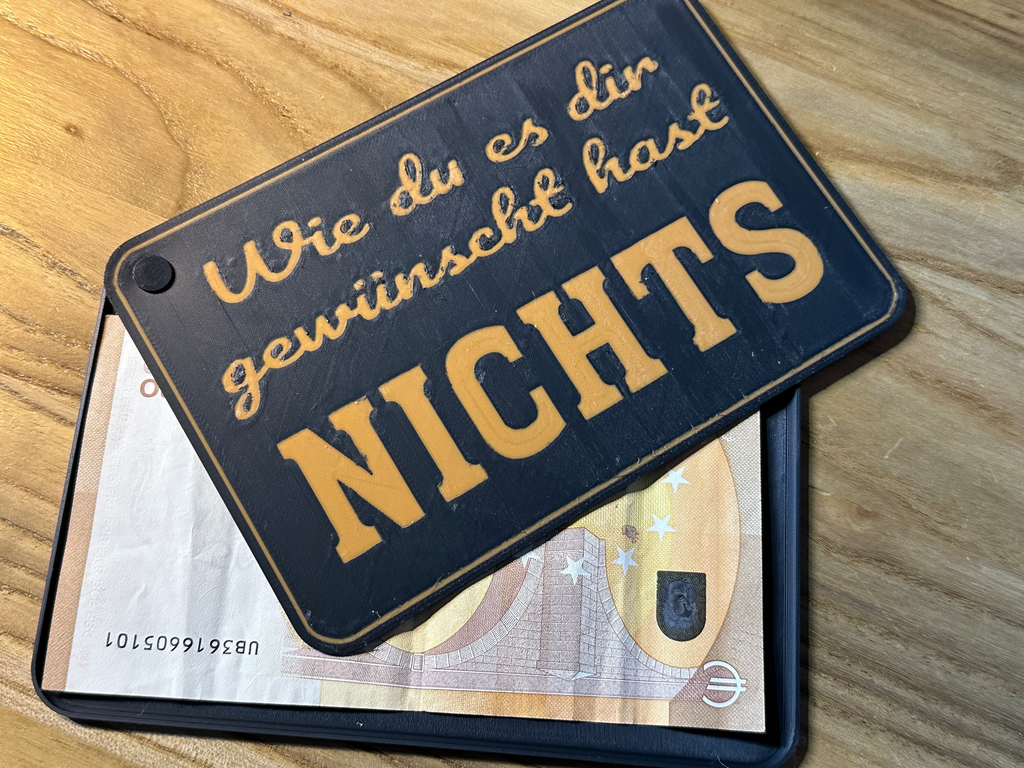 Nichts Geschenkbox Flach allgemein