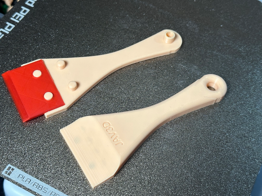 Plastic-Blade Scraper for the Print Bed - Schaber mit Kunststoffklinge für das Druckbett
