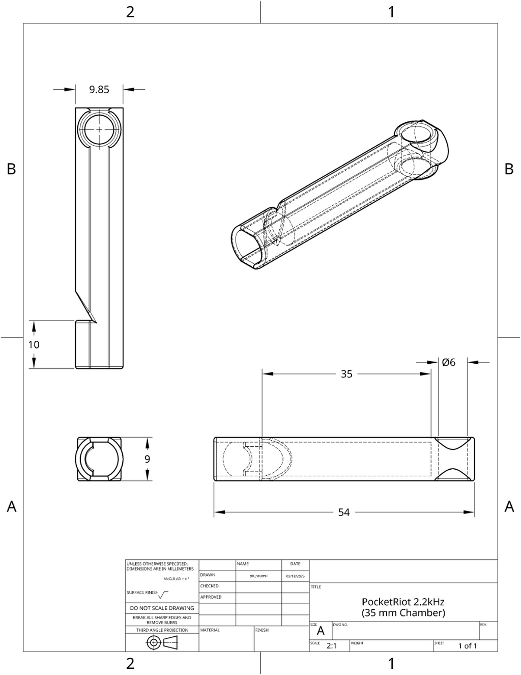 PocketRiot - Small, Loud Whistle for Keychain