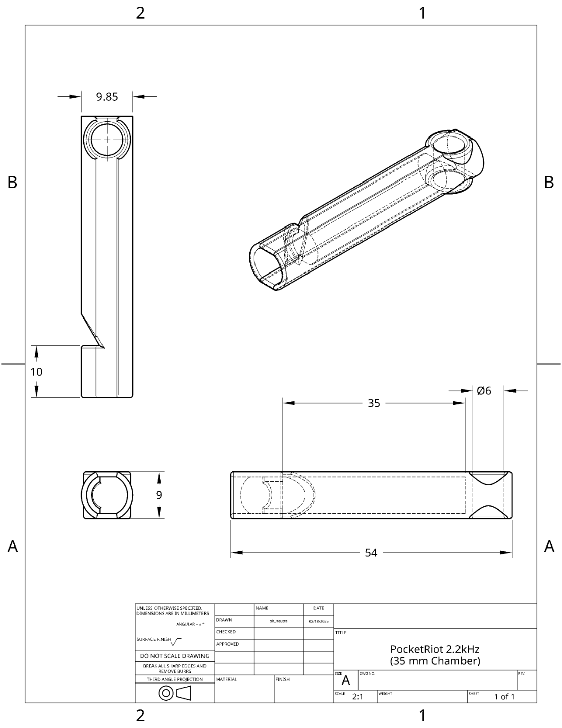 PocketRiot - Small, Loud Whistle for Keychain