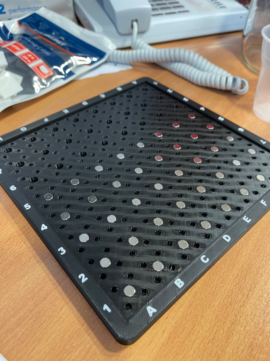 Magnetic Chess/Checkers Board - SnapOn Magnets