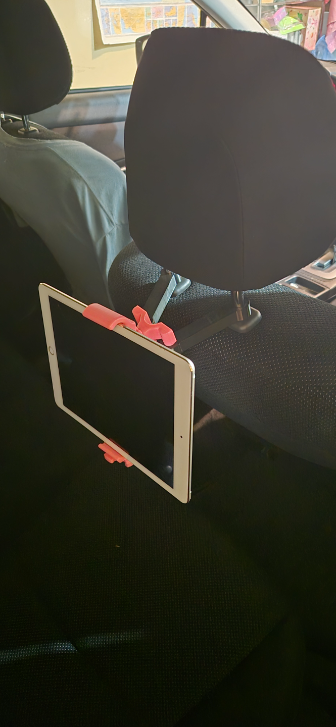 pad/phone holder for back seat in car