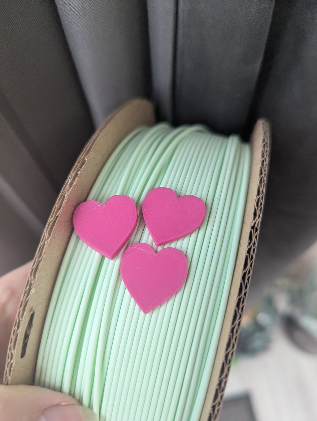 Hearts 1mm, 2mm, 3mm, small tokens, fast print