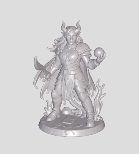 Evil Horned Wizard minature