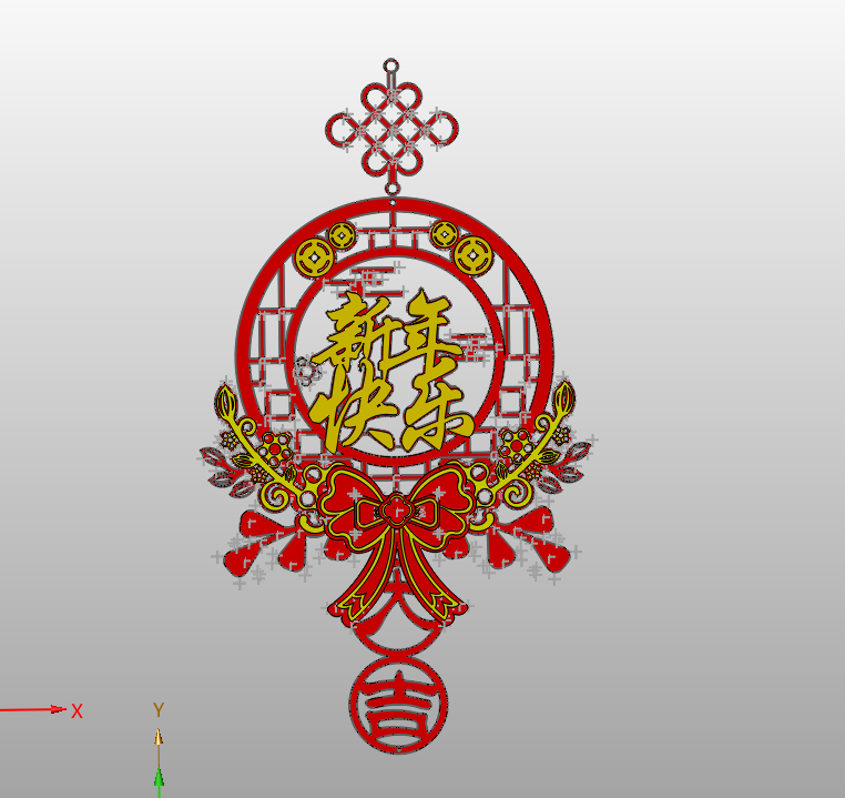 龙年立体挂饰，已对无ams进行适配。