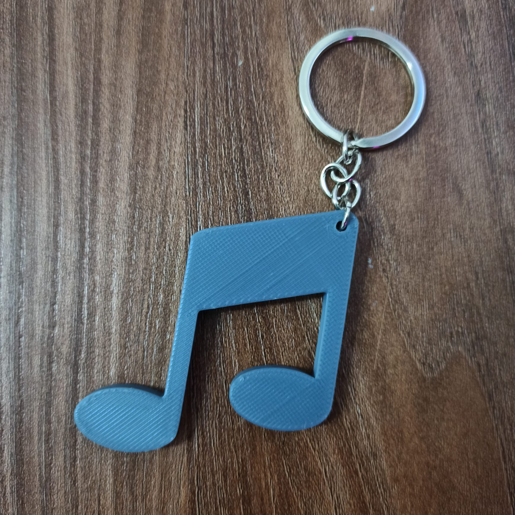 musical note keychain - nota musicale