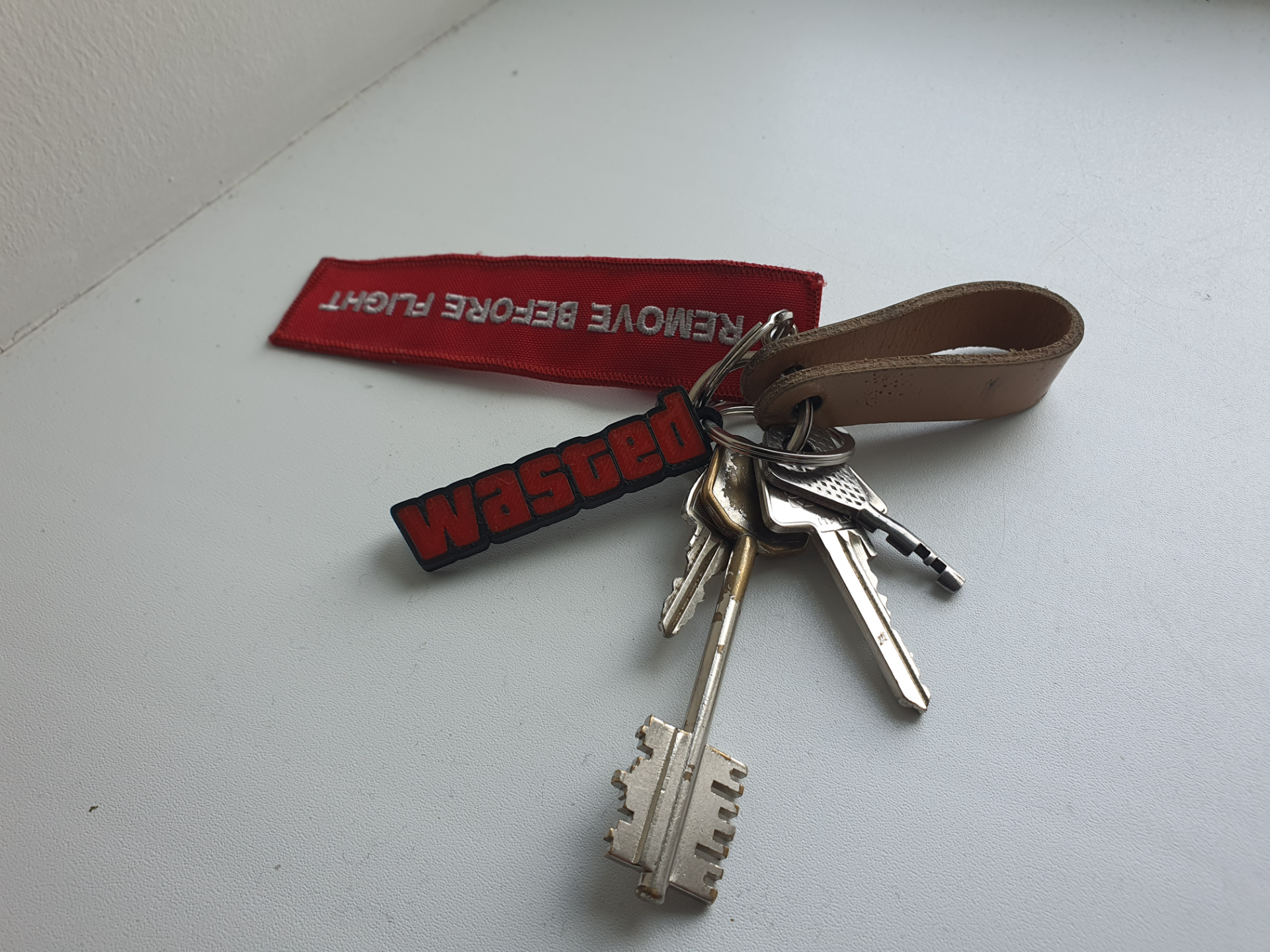 Wasted GTA V Keychain