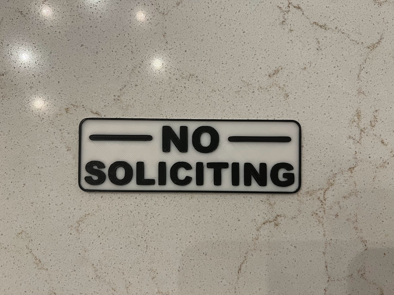 NO SOLICITING Sign
