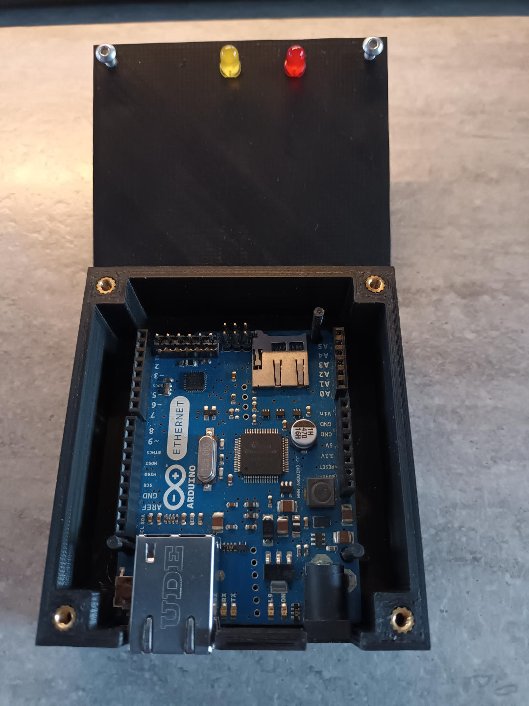 Arduino Uno with Ethernet Case