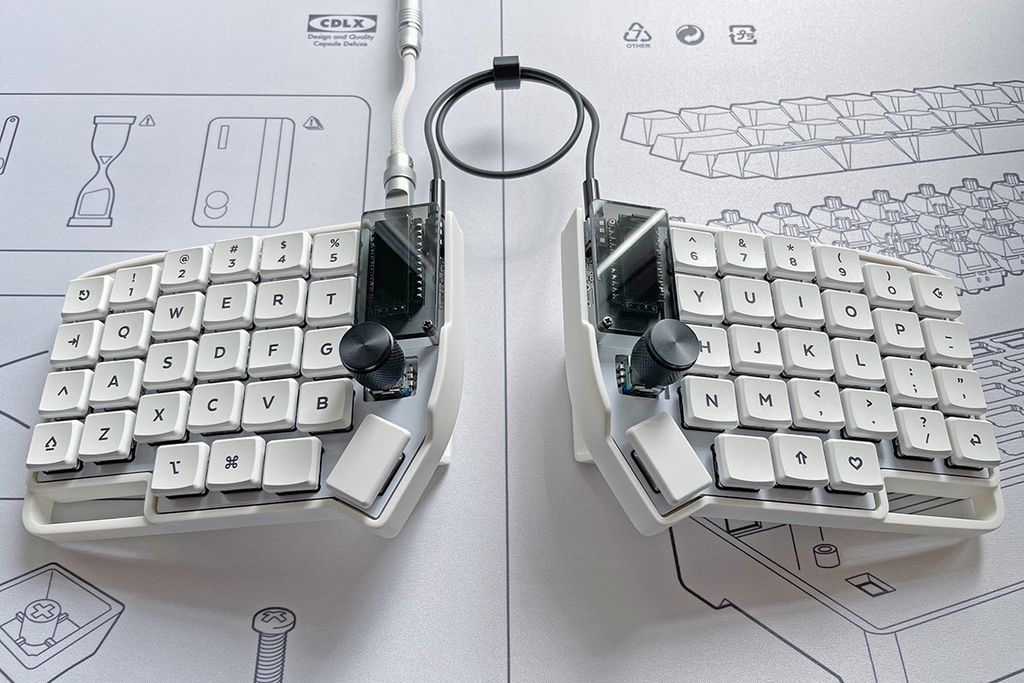 Manta58 (V1) Split Keyboard Case - For Lily58 PCBs