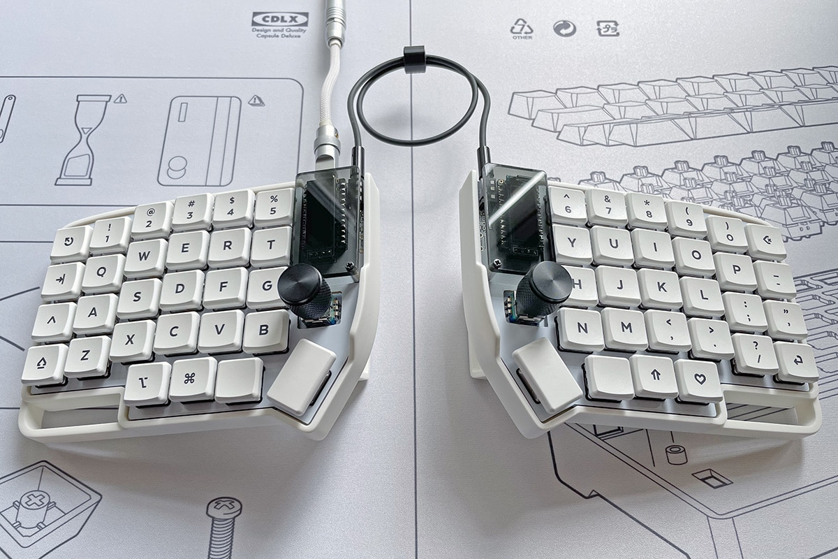 Manta58 (V1) Split Keyboard Case - For Lily58 PCBs
